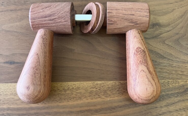 doorleverhandle　bubinga　 #05-004