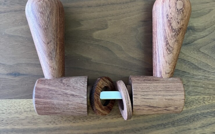 doorleverhandle　bubinga　 #05-004