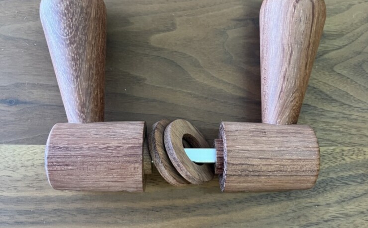 doorleverhandle　bubinga　 #05-006