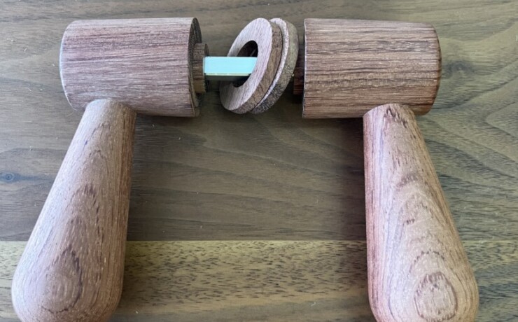 doorleverhandle　bubinga　 #05-008