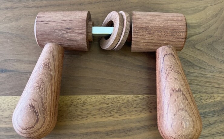 doorleverhandle　bubinga　 #05-010