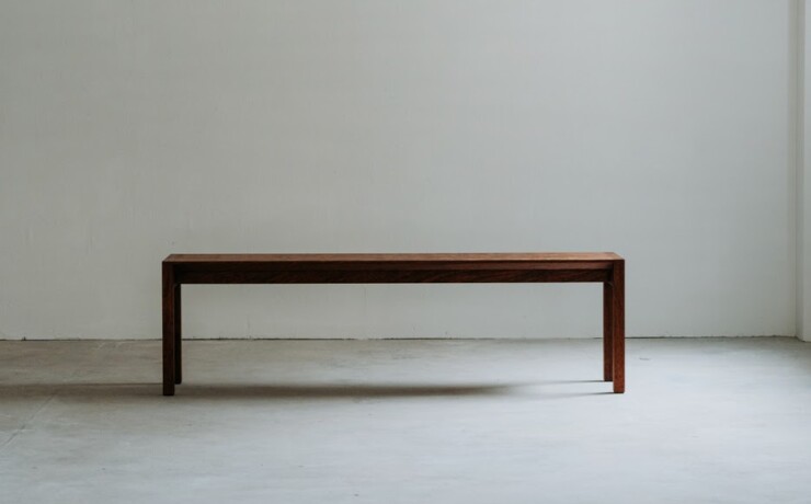 rewood Bench with back　背もたれ無しタイプ　ブビンガ材