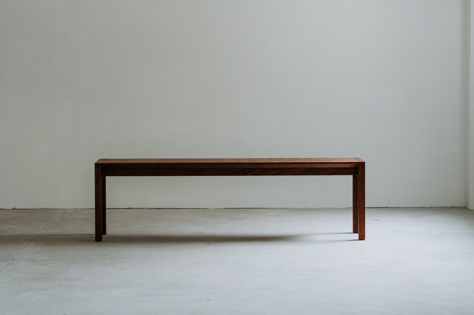 rewood Bench with back　背もたれ無しタイプ　ブビンガ材