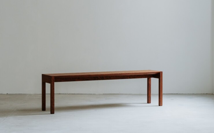 rewood Bench with back　背もたれ無しタイプ　ブビンガ材