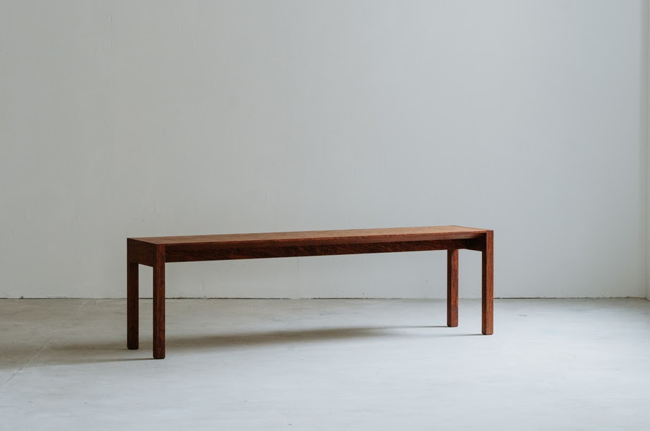 rewood Bench with back　背もたれ無しタイプ　ブビンガ材