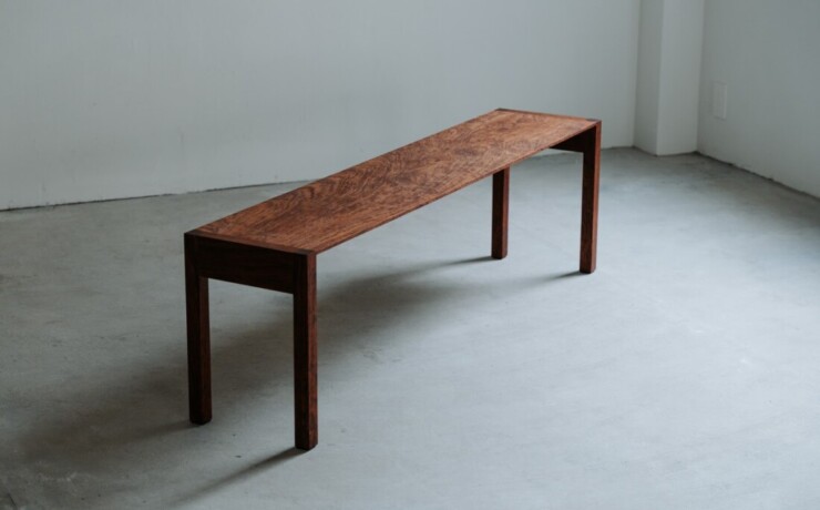 rewood Bench with back　背もたれ無しタイプ　ブビンガ材