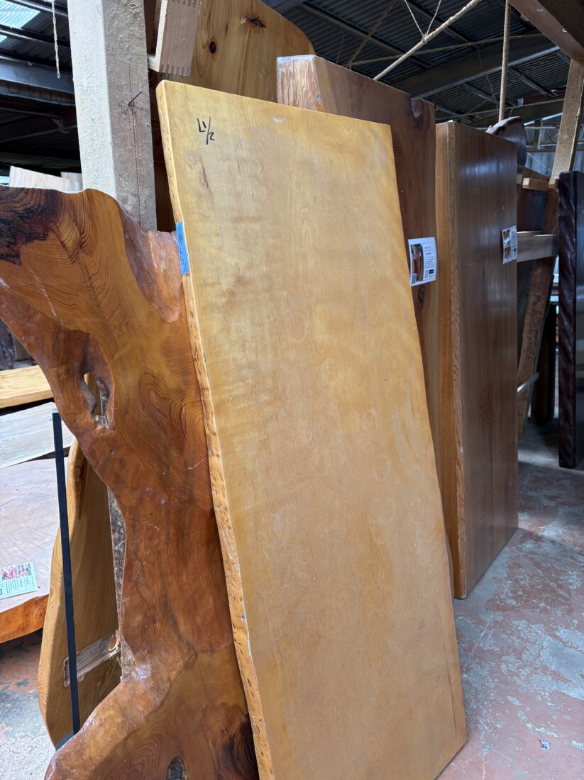 古材 一枚板 一枚板テーブル 未仕上 プレミアム ＃1354 栃材 – 一枚板
