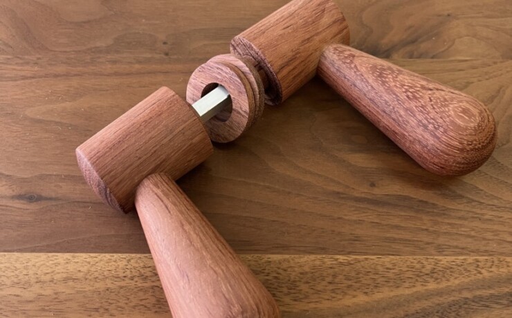 doorleverhandle　bubinga　 #06-001