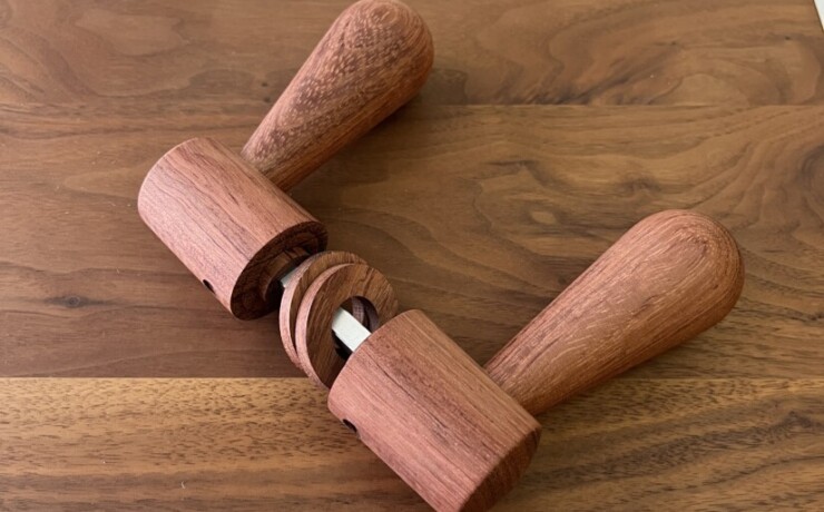 doorleverhandle　bubinga　 #06-001