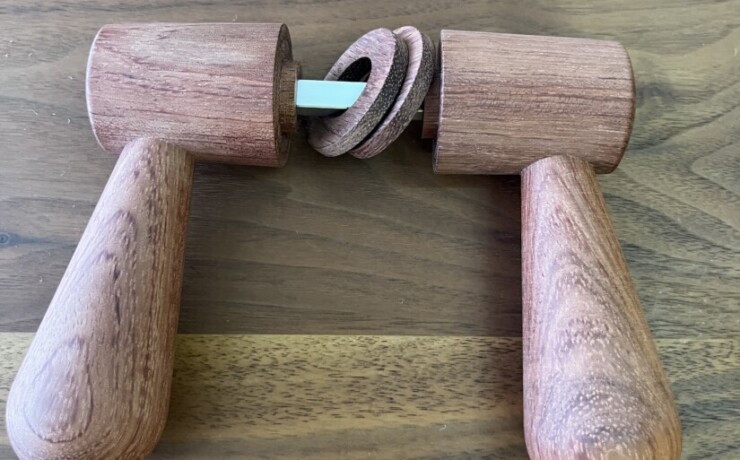 doorleverhandle　bubinga　 #06-001