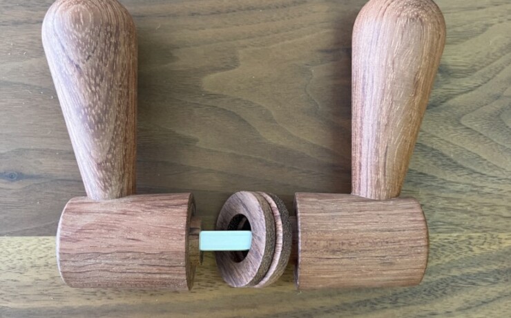 doorleverhandle　bubinga　 #06-001