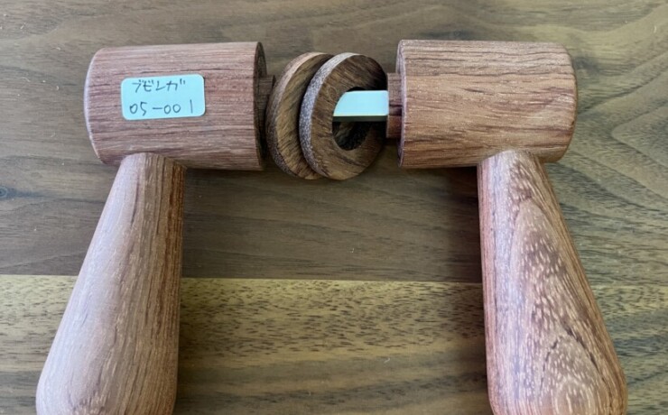 doorleverhandle　bubinga　 #06-001
