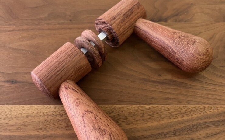 doorleverhandle　bubinga　 #06-002