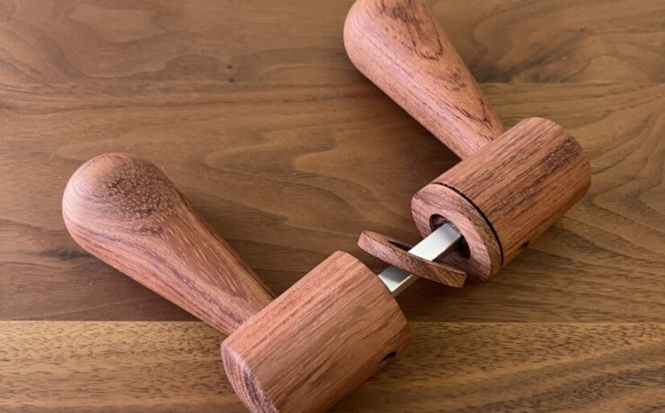 doorleverhandle　bubinga　 #06-002