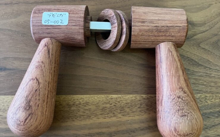 doorleverhandle　bubinga　 #06-002