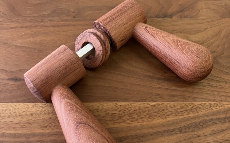 doorleverhandle　bubinga　 #06-003