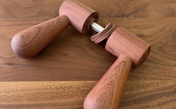doorleverhandle　bubinga　 #06-003