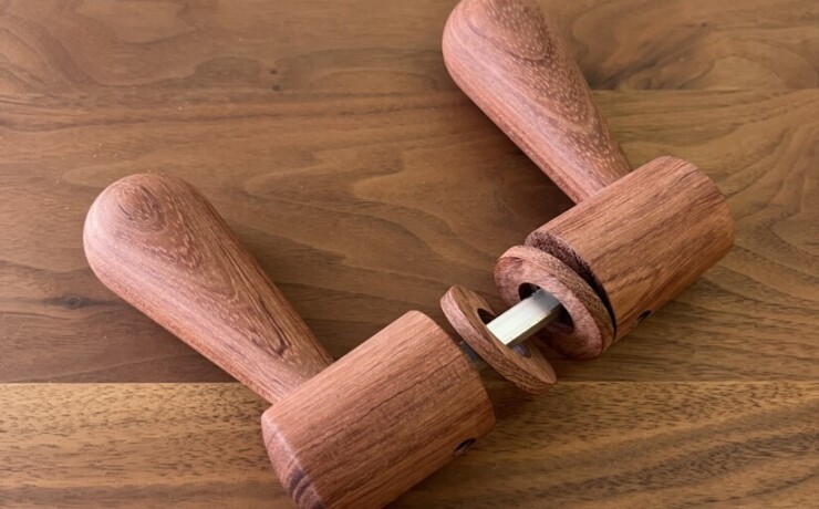 doorleverhandle　bubinga　 #06-003