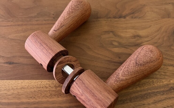doorleverhandle　bubinga　 #06-003