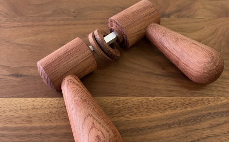 doorleverhandle　bubinga　 #06-004