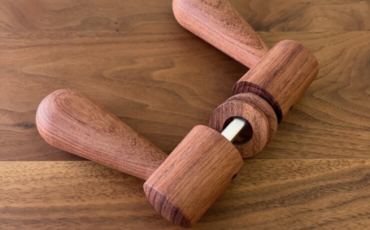doorleverhandle　bubinga　 #06-004