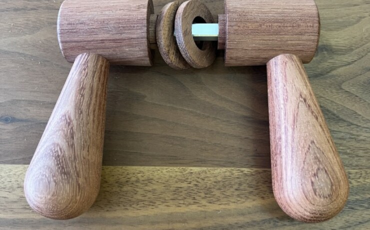 doorleverhandle　bubinga　 #06-004