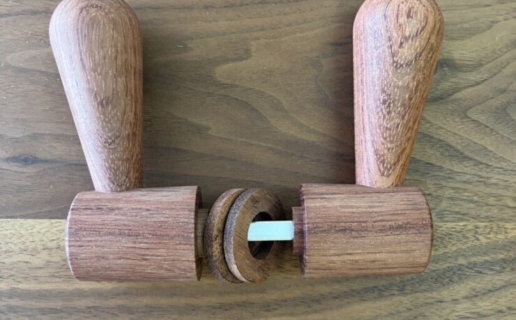 doorleverhandle　bubinga　 #06-004