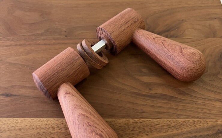 doorleverhandle　bubinga　 #06-005