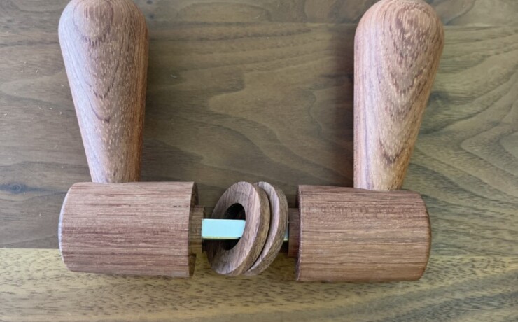 doorleverhandle　bubinga　 #06-005