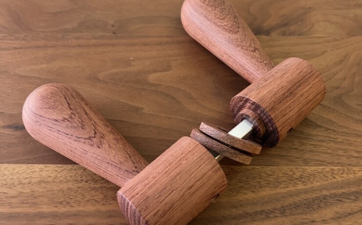 doorleverhandle　bubinga　 #06-006