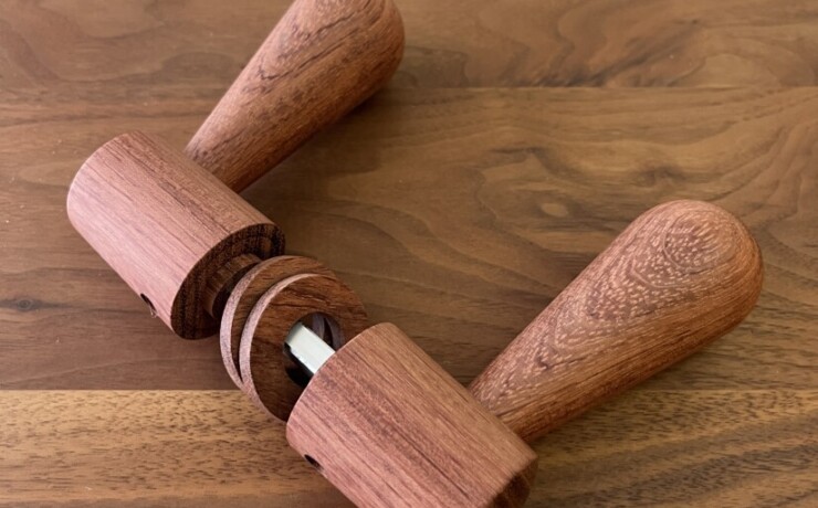 doorleverhandle　bubinga　 #06-006