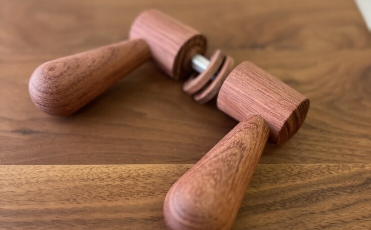 doorleverhandle　bubinga　 #06-006