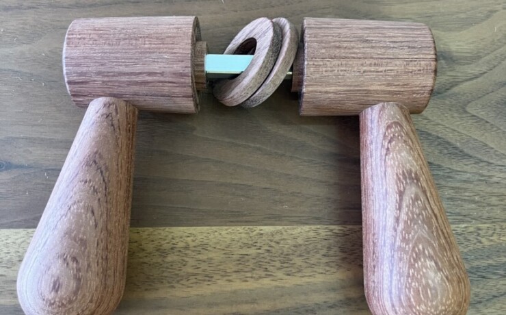 doorleverhandle　bubinga　 #06-006