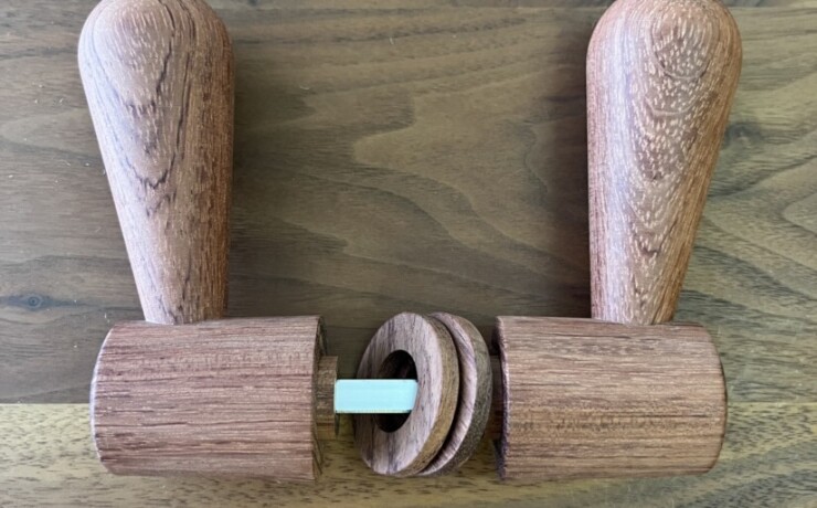 doorleverhandle　bubinga　 #06-006