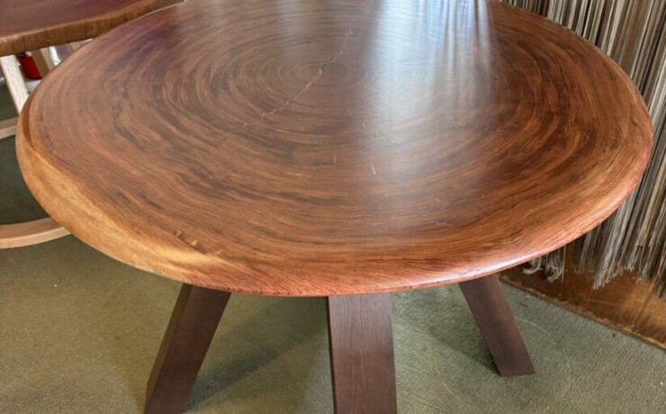 ＃1801 rewood プレミアム ブビンガ材　輪切り　RW仕上