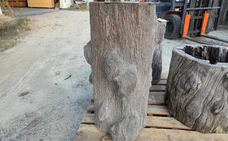 Vintage Teak ヴィンテージ  チーク材 「1000年チーク」　＃006　穴空きコブありチーク切り株