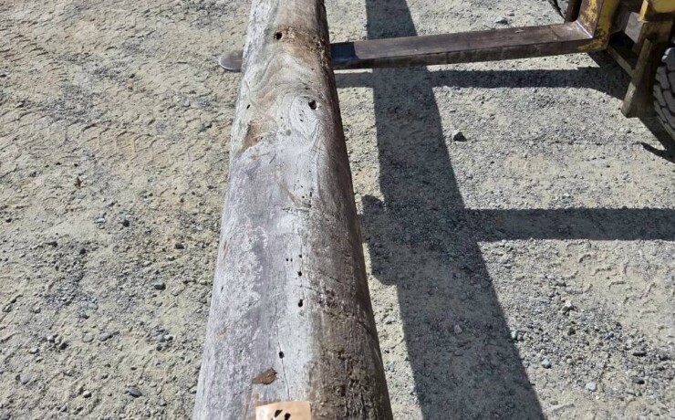 Vintage Teak ヴィンテージ  チーク材 古材 柱材　＃4 長さ4500前後