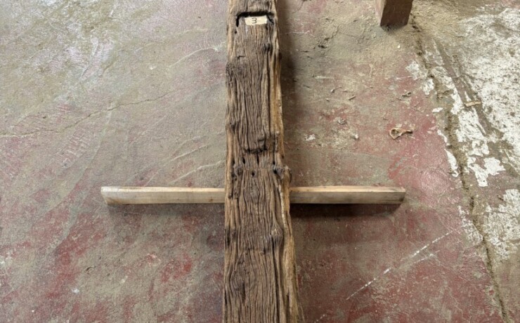 Vintage Teak ヴィンテージ  チーク材 しわ板　＃3　長さ2970