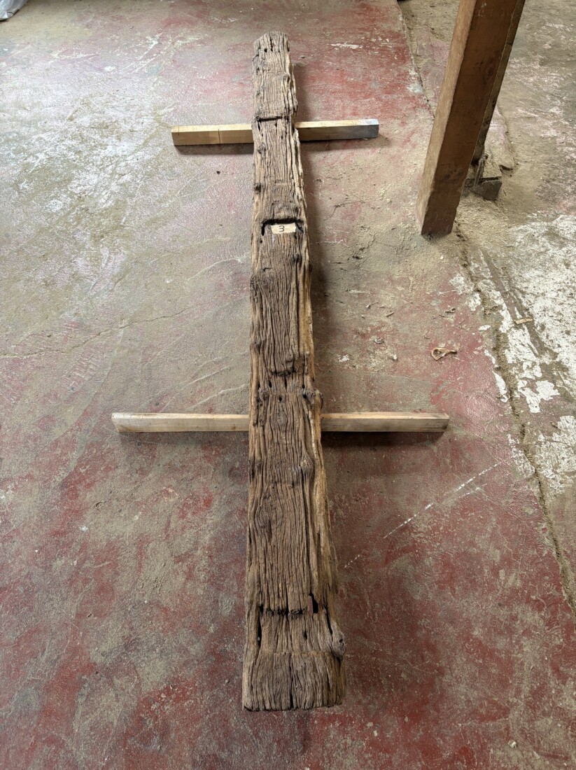 Vintage Teak ヴィンテージ  チーク材 しわ板　＃3　長さ2970