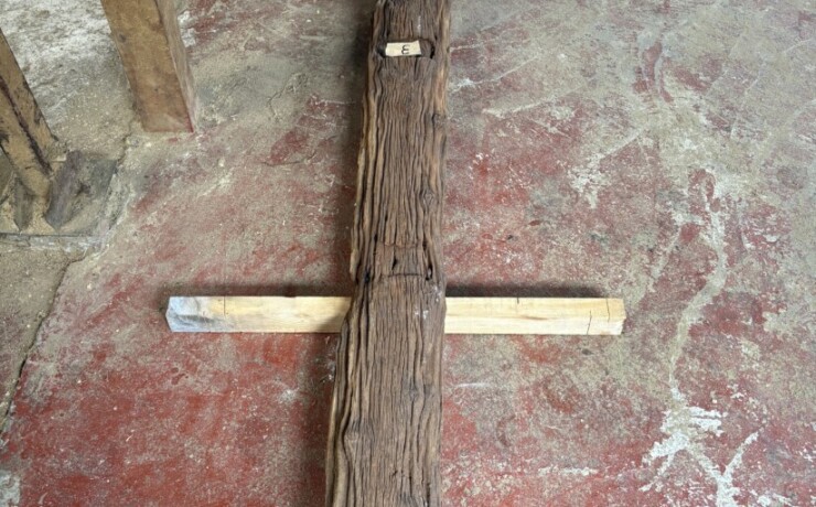 Vintage Teak ヴィンテージ  チーク材 しわ板　＃3　長さ2970