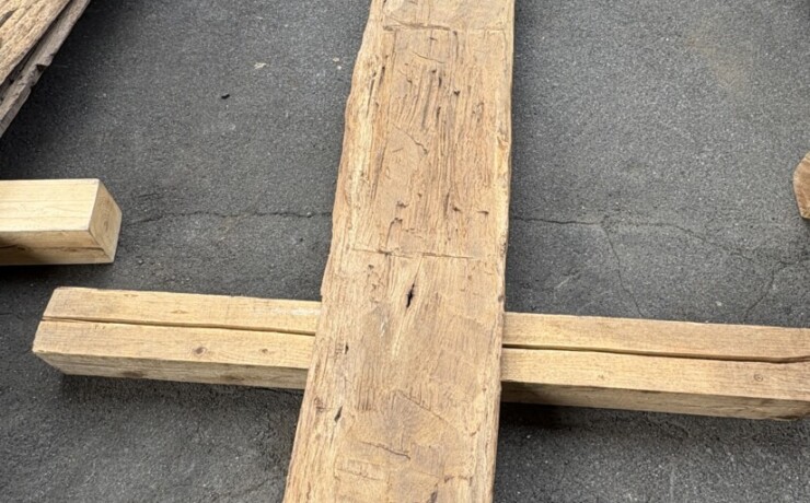 Vintage Teak ヴィンテージ  チーク材 しわ板　＃10　長さ2100