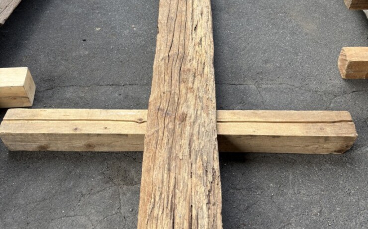 Vintage Teak ヴィンテージ  チーク材 しわ板　＃6　長さ2600