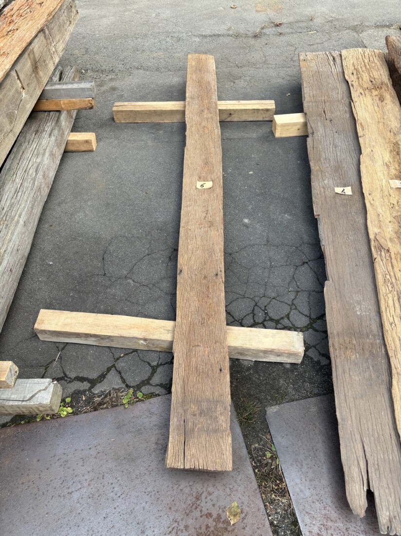 Vintage Teak ヴィンテージ  チーク材 しわ板　＃6　長さ2600