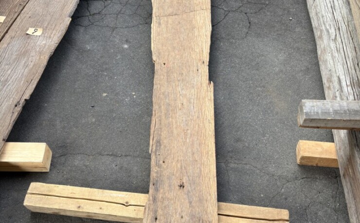 Vintage Teak ヴィンテージ  チーク材 しわ板　＃5　長さ2630