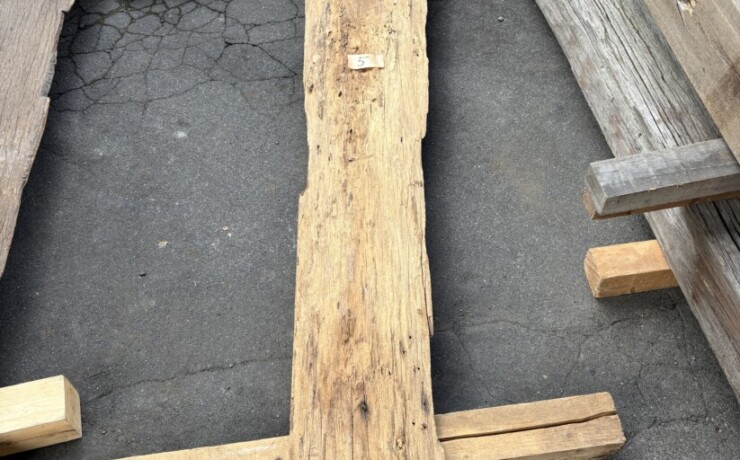 Vintage Teak ヴィンテージ  チーク材 しわ板　＃5　長さ2630