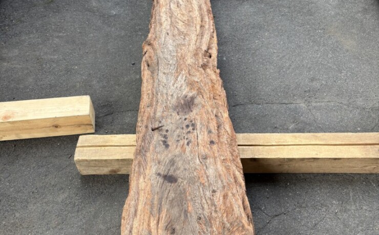 Vintage Teak ヴィンテージ  チーク材 しわ板　＃1　長さ2700