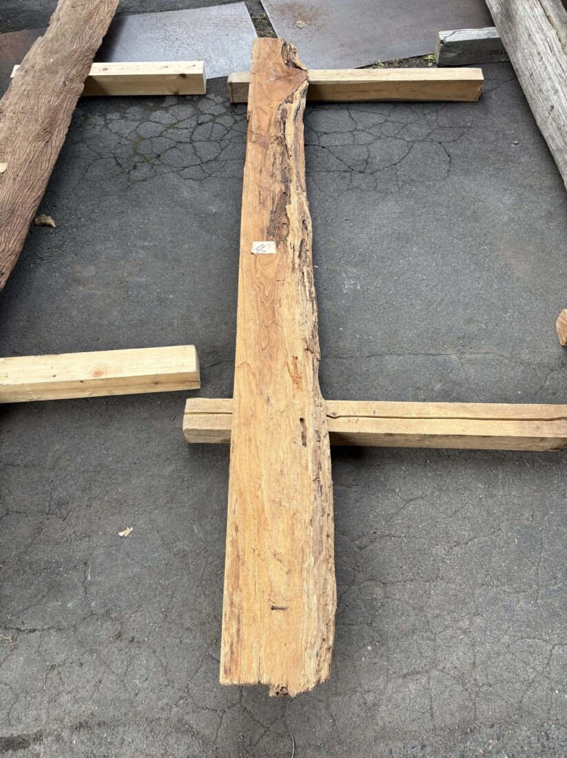 Vintage Teak ヴィンテージ  チーク材 しわ板　＃4　長さ2450