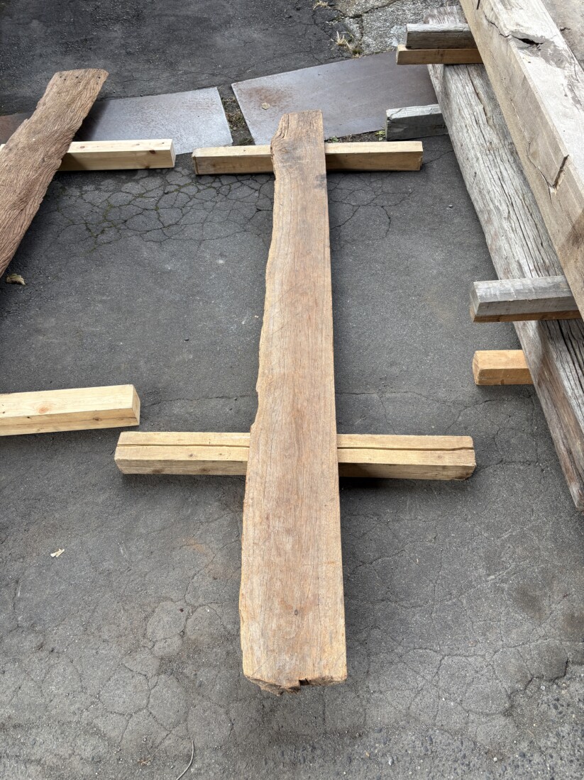 Vintage Teak ヴィンテージ  チーク材 しわ板　＃4　長さ2450