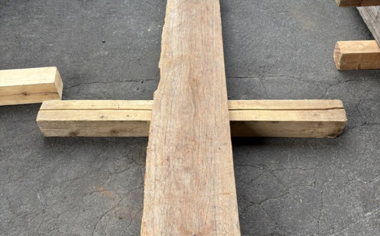 Vintage Teak ヴィンテージ  チーク材 しわ板　＃4　長さ2450