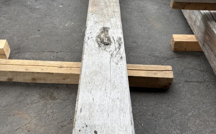 Vintage Teak ヴィンテージ  チーク材 古材 柱材　＃3 長さ3300前後